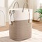 Woven Laundry Basket for Clothes, 65L Large Rectangle Laundry Hampers, Nursery Storage Basket for Toys, Tall Dirty Clothes Hamper for Bedroom Aesthetic, Bathroom, Laundry Room